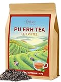 TeeLux Pu Erh Tee Lose 454g, Vegan, Weicher & Reicher Geschmack, Fermentations Pu Er Tee aus Yunnan, China, Natürlicher Puerh