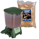 Aquacadabra 2Kg Fish Food Floating Sticks & P7000 Automatic Pond Fish Feeder Bundle Kit