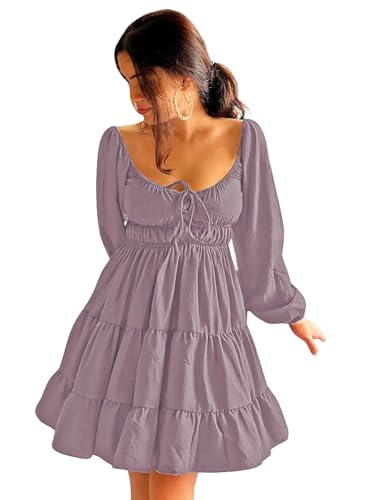 Image of Leriya Fashion Mini Dress for Women | One Piece Dresses for Womens | Stylish Dress for Woman |Mini Dresses Rayon for Women Stylish |Summer Casual Outfit Wear Events, Date & Evening Look