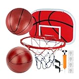 Canasta de baloncesto interior – Juego interactivo de canastas de 2 bolas, baloncesto interior para niños | juguete interactivo con 2 bolas para salón, habitación de , apartamento, niños, niñas, A