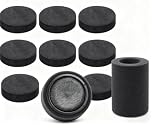Zopseet 8 Pcs Black Single Sided Speaker Isolation Feet Pads, 40mmx10mm Non Slip Foam Shock Absorption Base Pad Amplifier Stand Feet Mat for Speaker HiFi Home Theater Sound System
