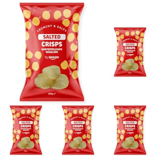 by Amazon Chips De Pomme De Terre Salées, 200g (Lot de 5)