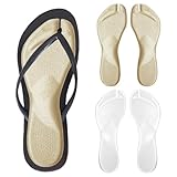 2 Pairs Insoles for Sandals,Flip Flop Toe Protector,Adhesives Flannel Thong Sandal Insoles,Invisible Slim Pads,Sandal Strap Cushion Strips,Shoe Liners for Women