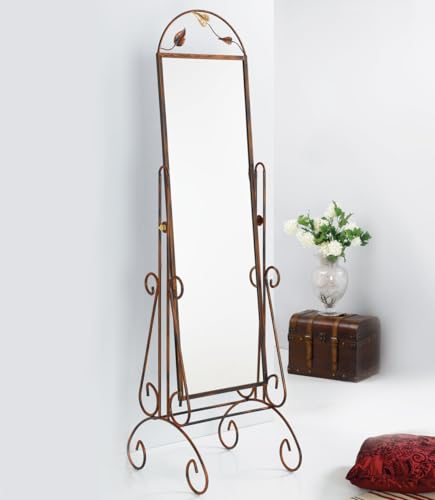 Ferro Spazio Casa Specchiera Basculante 2S con Foglie - Ferro
