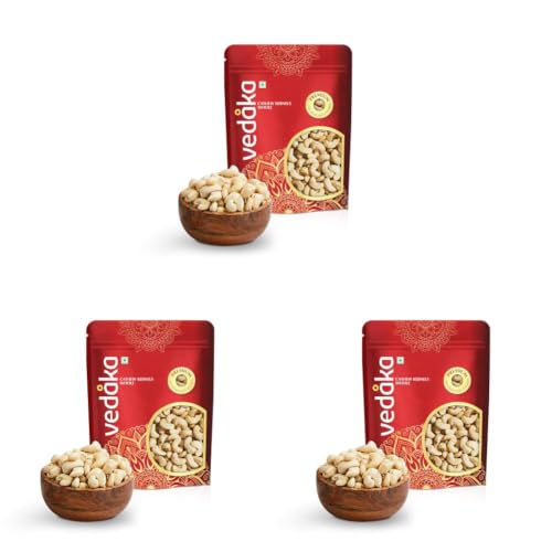 Image of Amazon Brand - Vedaka Premium Cashews (Grade W240) | 500 g | Gluten Free & Plant Based Protein | Premium Kaju Nuts, Dried (Pack of 3)
