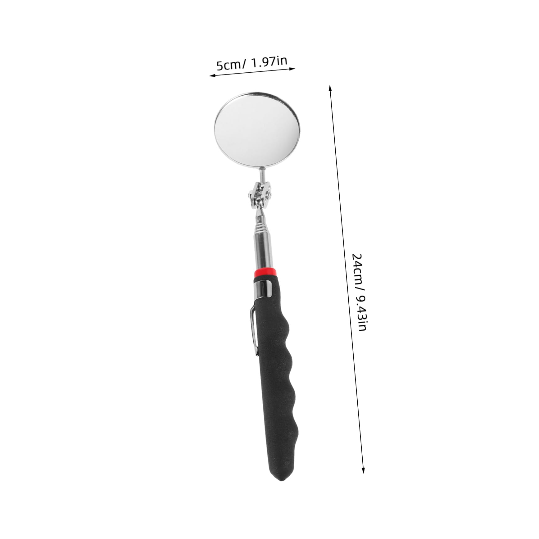 MAGICLULU Telescoping Inspection Mirror Flexible Inspection Tool for Automotive Maintenance Extendable Design for Engine and Chassis Access Enhanced Visibility for Precise