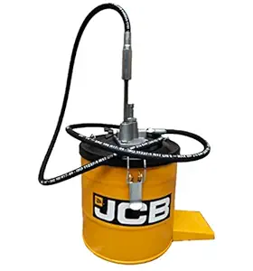 JCB High Pressure 6Kg Bucket Grease Pump | Comes complete with handle, 2.2m high pressure hose and 4 Jaw coupler | For greasing of earth moving & agricultural equipment, automotive applications etc