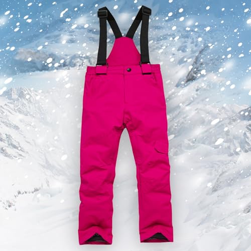 Boys Girls Snow Pants Warm Insulated Snow Bib Pants Ski Pants Winter Snowsuit Overall Pants Snowboarding Jumpsuit Pants2