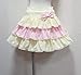 Cute Clad Women Kawaii Y2k Lolita Mini Skirt Sweet Harajuku Bow Tie Multi-Layer Ruffles Pleated Skirts (Yellow,Medium)