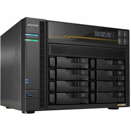 Amazon.com: Asustor Lockerstor 8 Gen3 AS6808T 8 Bay NAS, AMD Ryzen