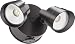 Lithonia Lighting OVFL Integrated LED 2RH 40K 120 PE BZ M4 Twin Head Dusk To Dawn Adjustable Outdoor Integrated Integrated LED Security Flood Light, Round, 4000K, Black Bronze