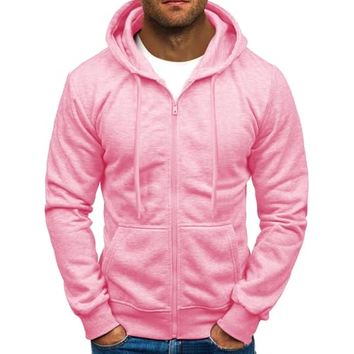 Hommes à Capuche Zip Cardigan Veste à Capuche à Manches Longues Sport Résistantes Hoodies Sweatshirt Pull Tops Sweat avec Poches Loisirs Sport Fitness Outdoor Basic...