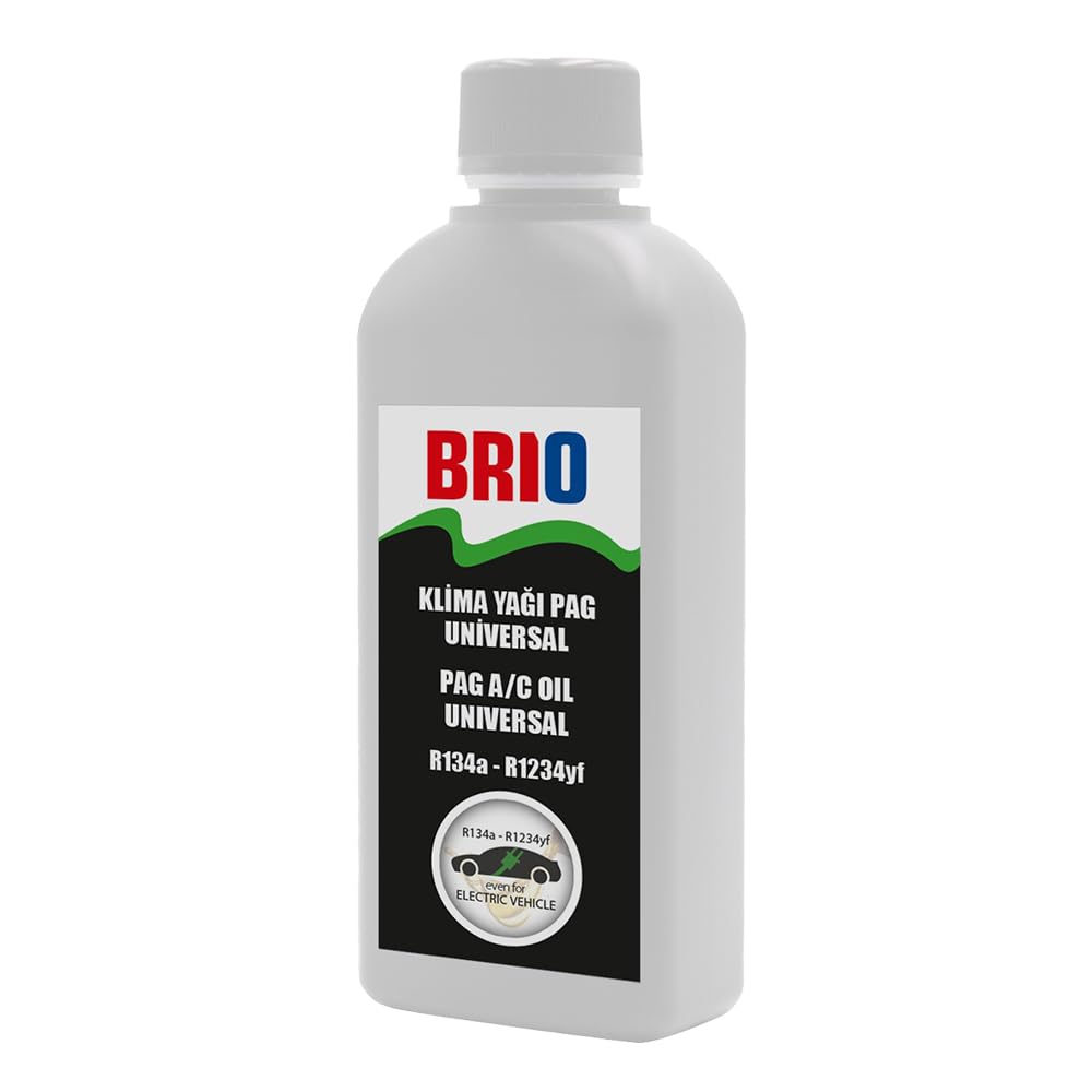 Brio KLİMA YAĞI PAG UNİVERSAL R134A + 1234YF + EV 250 ML