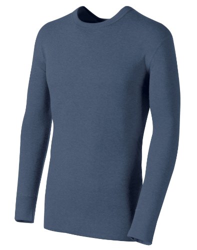 Top Brands Duofold Men's Mid Weight Double Layer Thermal Shirt, Blue Jean, X-Large