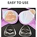 LLMoon Silicone Bra Pads Inserts, Transparent Cleavage, Enhancing Breast Pads(2 Pairs)