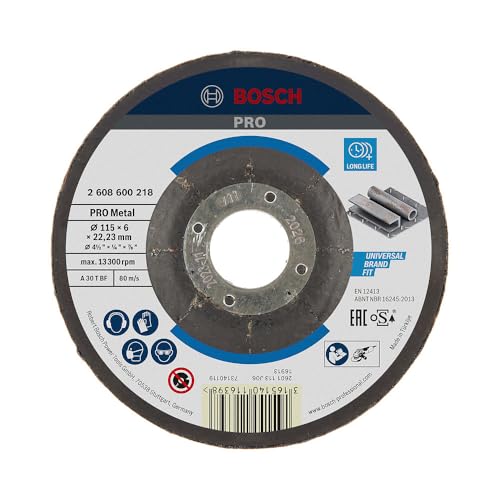 Disco de Desbaste Bosch PRO Metal 115 x 6,0 mm Deprimido