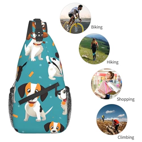 Bolso Cruzado Hombre Mochila Diagonal Con Estampado miniatura 6