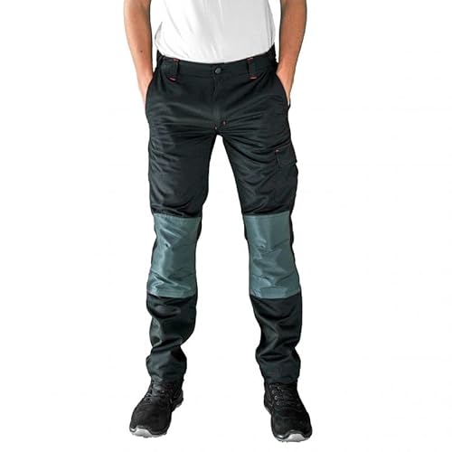 Carbonn - Pantalones de trabajo ligeros y resistentes para hombre, color negro, Negro , 44 Cover