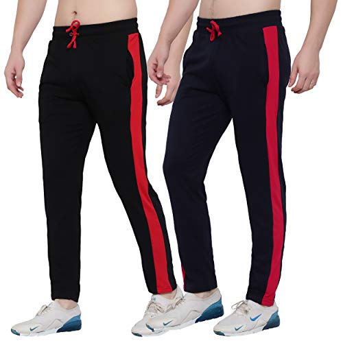 Image of FASHA Men's Cotton Track Pant | Men's Casual Wear Trousers Pack of 2