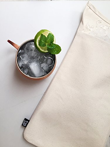 Lewis Bag For Crushed Ice (8.5 X 12.25) Vintage Style By Sip Barware Of Landas Supply For Bartenders, Made Of Quality Canvas #TOP6