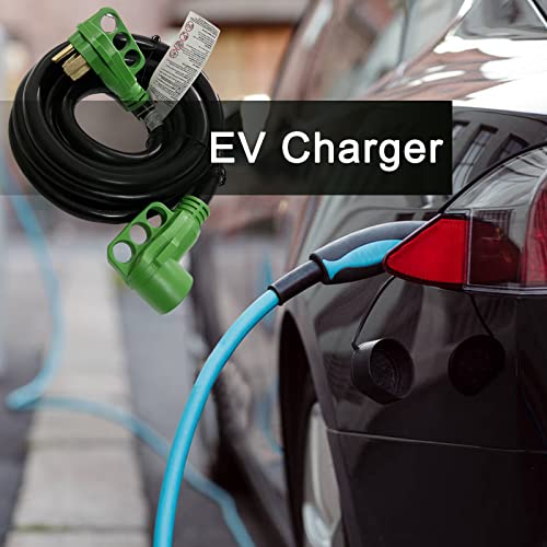 Suplevel 50 Amp Telsa Extension Cord 15 Feet For Level 2 Ev Charging, Nema 14-50 Rv/Ev Extension Cord With Led Power Indicator, Heavy Duty 6/3+8/1 Gauge Stw Jacket, Etl Listed #TOP5