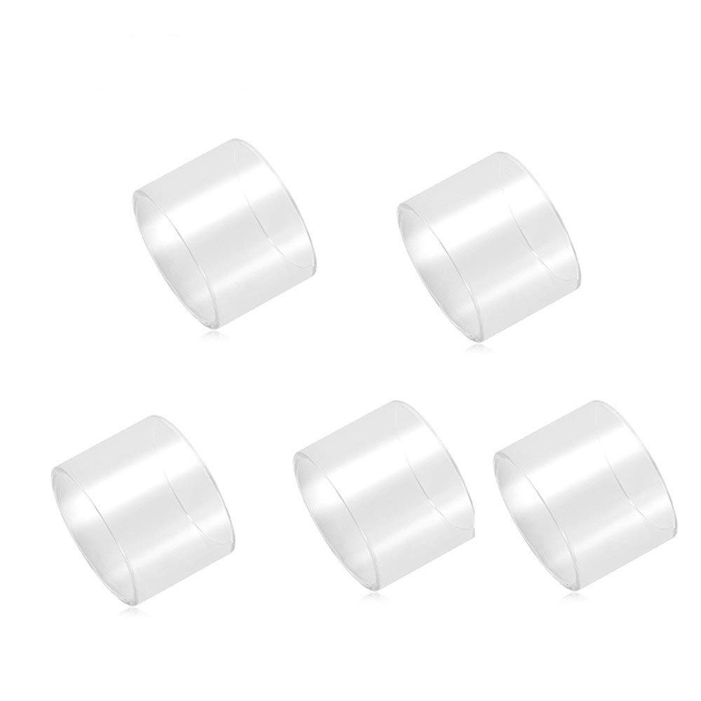 5PCS Tube en Verre pour Vandy Vape Kylin V2 RTA Version 5ml Fat / 3ml Version Droite Cigarette électronique sans Tabac ni Nicotine (Bundle : 5pcs, Color : KYLINV2 3ml Straight)