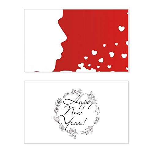 Carte de Saint Valentin Silhouette blanche pour toucher le cœur de votre partenaire