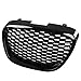 Ruining Grille Avant de Voiture, ABS Noir Brillant résistant à l'usure Grille de Pare-Chocs 1133007 Mise à Niveau de Remplacement de Protection UV pour Seat Leon MK2 1P 05-09 Ruining8X0go