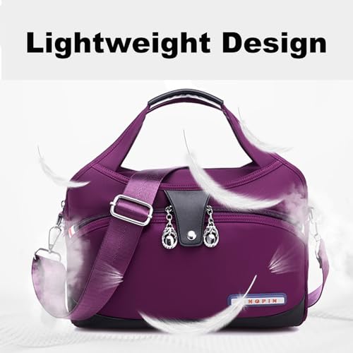 Soft Side Lightweight Underseat Tote Bag, Fashion Small Underseat Bag Light (Dark Purple)4