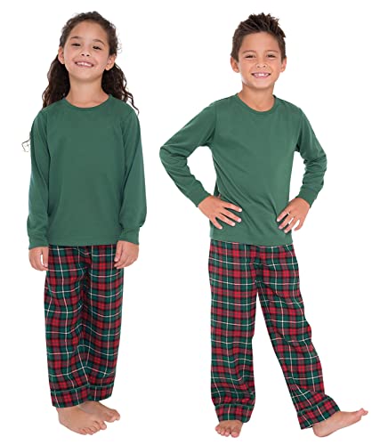 Pajamagram Boys Pajamas - Girls Flannel Pajamas, Red & Green Plaid, 12 #TOP1
