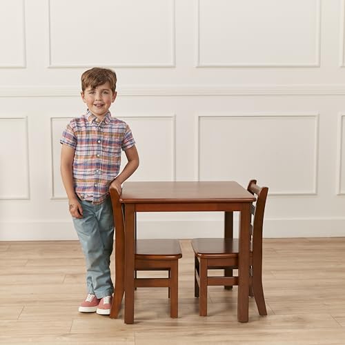 ECR4Kids 24in Square Hardwood Table with 22in Legs, Kids Furniture, Dark Walnut by ECR4Kids - Image 8