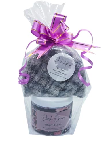 Image of Dark Opium Whipped Soap & Soap Filled Sponge Gift Set | Body Wash |