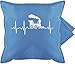 Shirtracer Deko Kissen Hobby - Dampflok Herzschlag weiß - Unisize - Hellblau - Zug - GURLI Kissenhülle - Kissenbezug 50x50 cm und Dekokissen Bezug