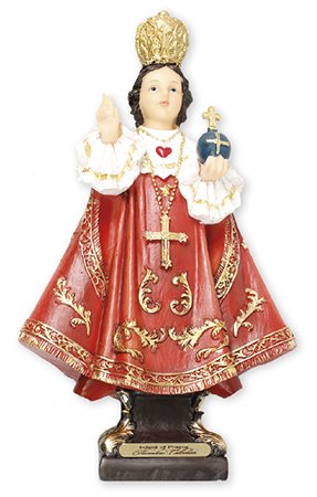Florentine Brown 5" Child Of Prague Resin Statue ~ 125Mm