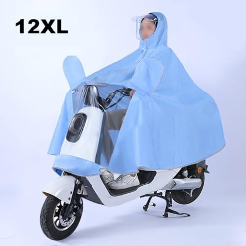 Cagoule de pluie transparente à double bord avec housse de casque amovible, en PVC épais et résistant pour le camping, la randonnée, la pêche, surdimensionnée, vert, jaune, bleu, bleu clair, options