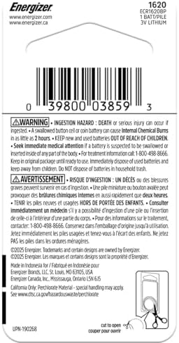 Energizer 1620 Lithium Coin Battery, 1 Pack — view 7
