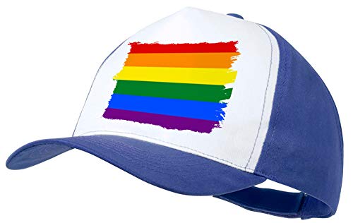 MERCHANDMANIA Gorra Azul Orgullo Gay Dia Color Cap