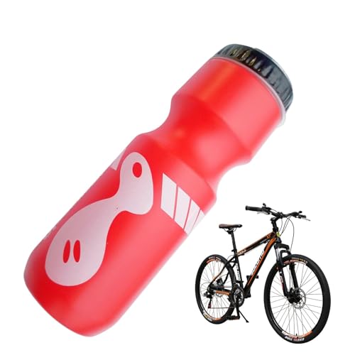 Fahrrad-Wasserflasche – 750ml leichte BPA-freie Flasche mit Deckel | Tragbarer...
