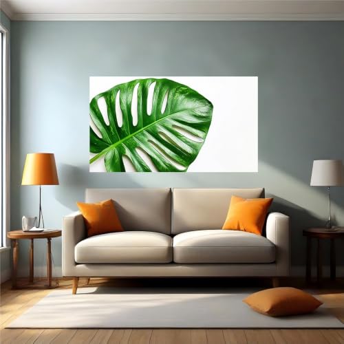 Vinilo autoadhesivo monstera resistente de gran tamaño 120l x 80an cm 2