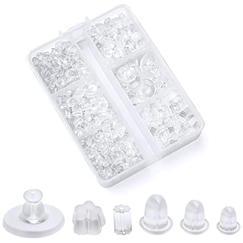 Tuercas Pendientes Silicona 6 Estilos Cover