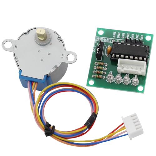 Heevhas 2 Sets of 28BYJ-48 5V 4-Phasen Schrittmotor-Set + ULN2003 Treiberdruck-Testmodul für Arduino
