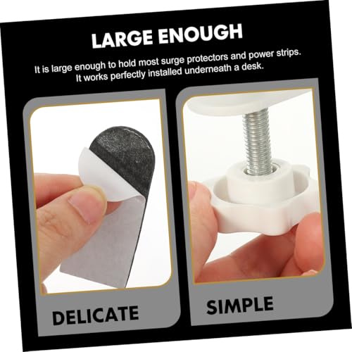 Balacoo Bandeja Porta Cable para Escritorio, Organizador de Cables Grande 500mm Negro, Soporte para Cables y Regleta de Alimentación miniatura 5