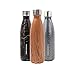 YOKO DESIGN 1336 - Botella isotérmica (Doble Pared, Acero Inoxidable), Acero Inoxidable, Madera, 500 ml