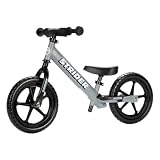 Strider 12 Sport Bike - Fahrrad ohne Pedale für Kinder - Laufrrad ab 1 bis 4 Jahre - Baby Lauflernrad, Ultraleicht, Höhenverstellbarer Sattel, 12 Zoll Räder - Mattgrau