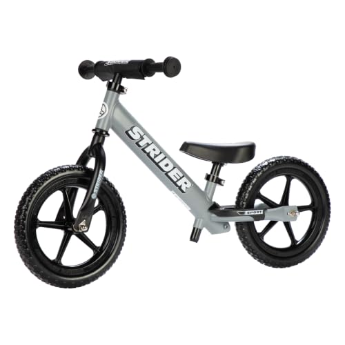 Strider 12 Sport No Pedal Balance Bike for Kids Ages 14 Years Black | No-Pedal Balance Bike for Toddlers Safety Pad Adjustable Seat and Handlebars Lightweight Frame Never-Flat Tires product thumbnail 12