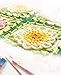 SWEEGICC Prosperity Peony Handmade Crochet Blanket – Elegant Peony Motif Throw for Home Décor and Special Occasions,Green