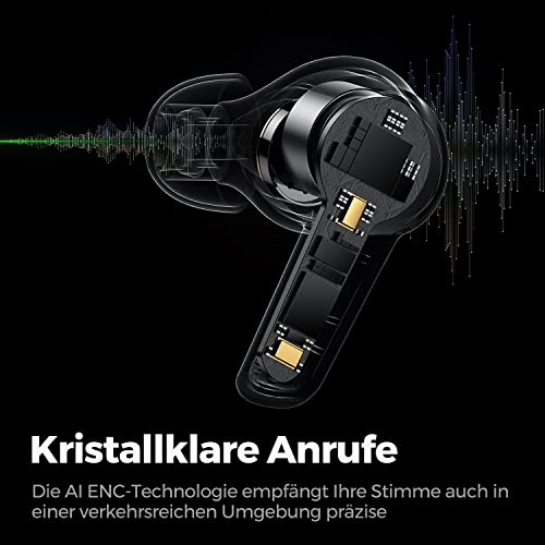 SoundPEATS T3 Active Noise Cancelling mit 4 Mic, Bluetooth 5.2 In Ear Ohrhörer, ANC-Kabellos Ohrhörer für Klare Anrufe, Transparenzmodus, Berührungssteuerung, Gesamt 16,5 Std. ✪ - 3