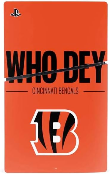 Skinit Decal Gaming Skin Compatible with PS5 Slim Digital Edition Bundle - Officially Licensed NFL Cincinnati Bengals Team Motto Design