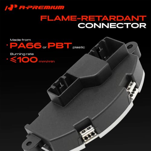 Image of A-Premium Front HVAC Blower Motor Resistor with 6 Pins Connector
