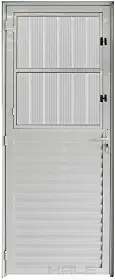 Porta Postigo Aluminio Branco 2.10 x 0.80 Lado Esquerdo - Hale